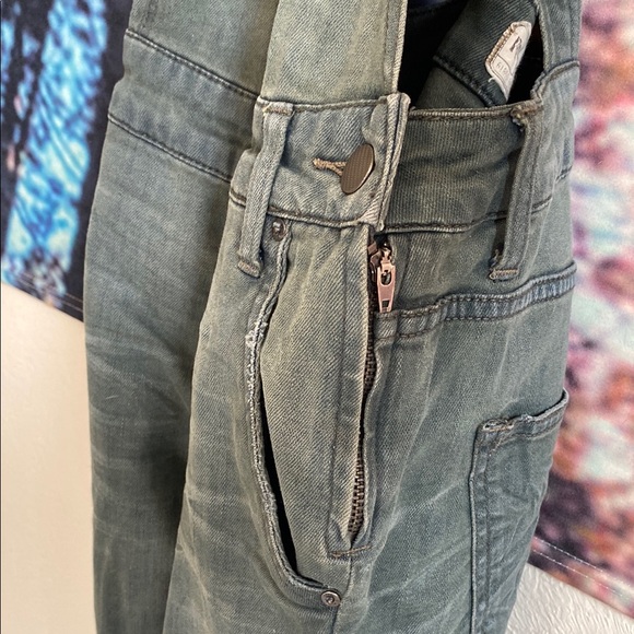 Free People Green and Gray Jumpsuit with Chic Design - Picture 2 of 7